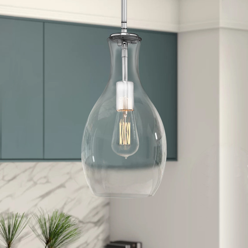 Kichler Lighting Everly 13.75-Inch High Chrome Pendant by Kichler Lighting 42456CHCLR