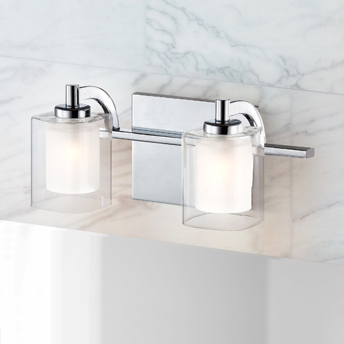 Kolt Polished Chrome Bathroom Light by Quoizel Lighting