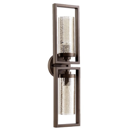 Mercury Glass Sconce Oiled Bronze by Quorum Lighting