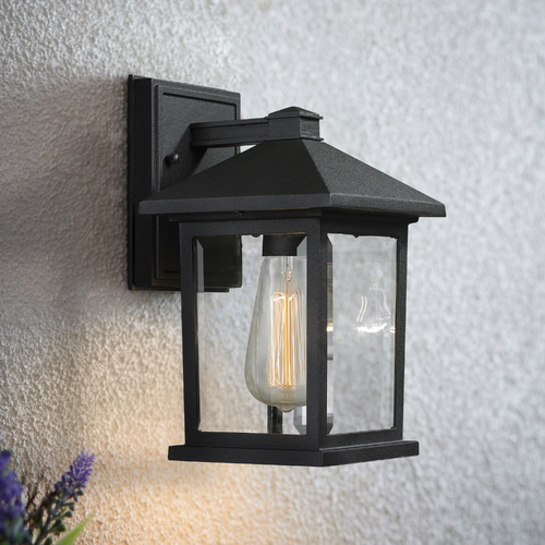 Portland Black Outdoor Wall Light by Z-Lite