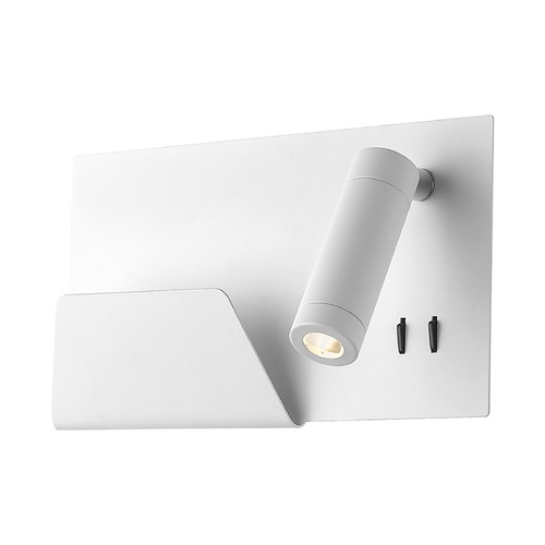 Kuzco Lighting Dorchester White LED Sconce by Kuzco Lighting WS16811R-WH