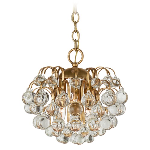 Visual Comfort Signature Collection Aerin Bellvale Small Chandelier in Antique Brass by Visual Comfort Signature ARN5122HABCG