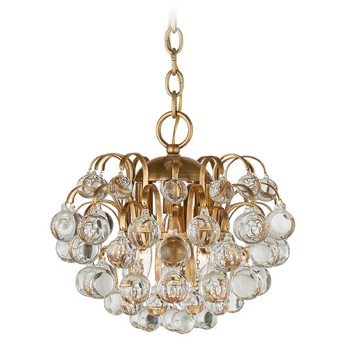 Aerin Bellvale Small Chandelier in Antique Brass by Visual Comfort Signature