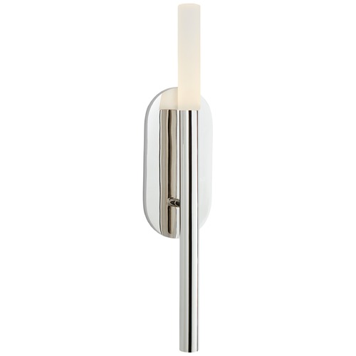 Visual Comfort Signature Collection Kelly Wearstler Rousseau Bath Sconce in Nickel by Visual Comfort Signature KW2281PNEC