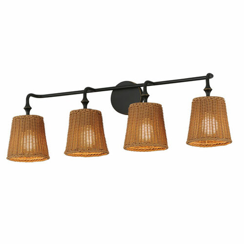 Baja 4-Light Bath Light in Dark Bronze by Maxim Lighting