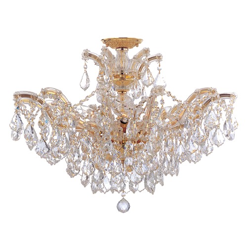 Crystorama Lighting Crystorama Lighting Maria Theresa Gold Semi-Flushmount Light 4439-GD-CL-MWP_CEILING