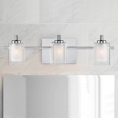 Kolt Polished Chrome Bathroom Light by Quoizel Lighting