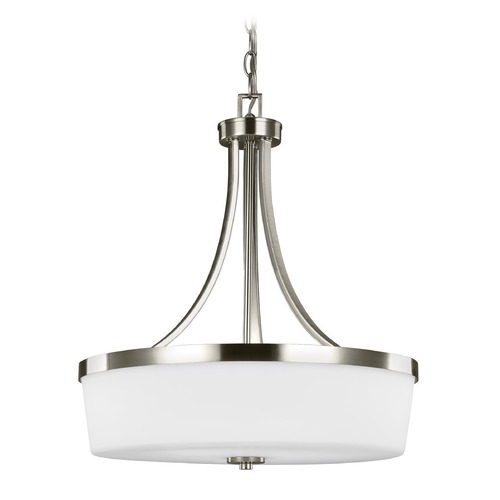 Generation Lighting Hettinger Brushed Nickel Pendant by Generation Lighting 6639103-962