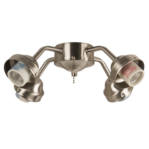 4-Light Brushed Nickel LED Fan Light Kit 3000K by Craftmade Lighting