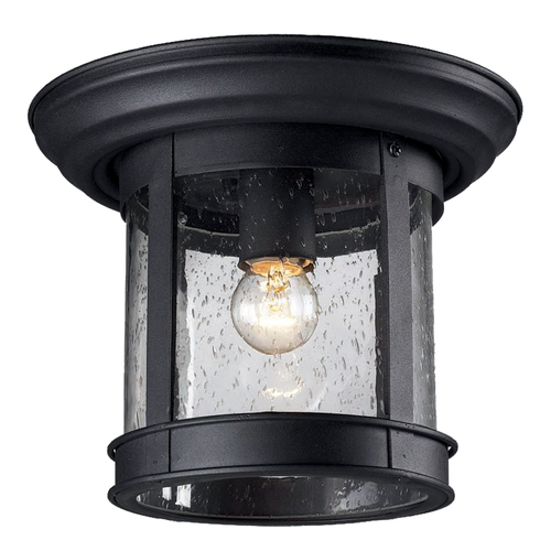 Z-Lite Outdoor Flush Mount in Black by Z-Lite 515F-BK