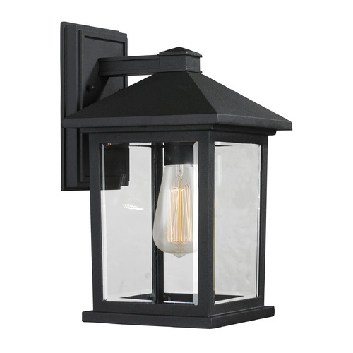Portland Black Outdoor Wall Light by Z-Lite