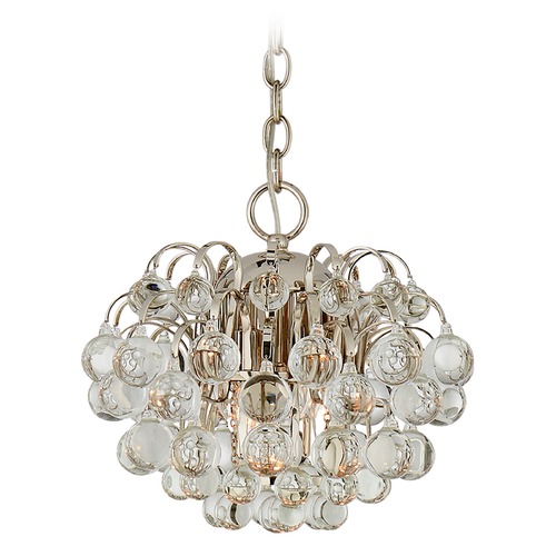 Visual Comfort Signature Collection Aerin Bellvale Small Chandelier in Polished Nickel by Visual Comfort Signature ARN5122PNCG