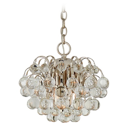 Aerin Bellvale Small Chandelier in Polished Nickel by Visual Comfort Signature