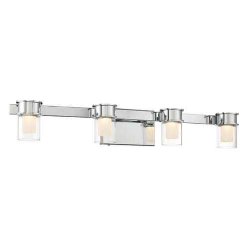Herald Square 30-Inch LED Bathroom Light in Chrome by George Kovacs