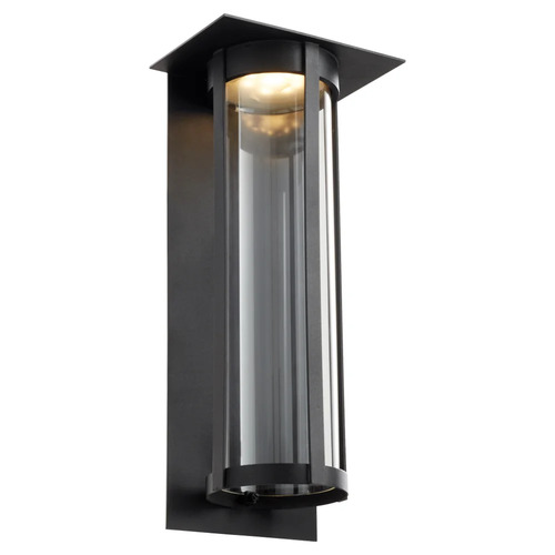 Abram 18-Inch LED Outdoor Wall Lantern in Black by Quorum Lighting