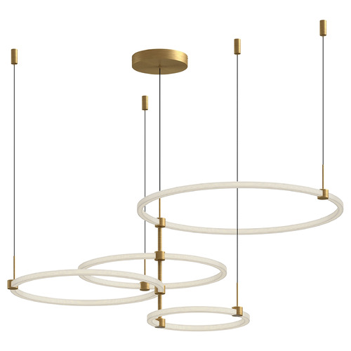 Bruni Brushed Gold LED Pendant by Kuzco Lighting