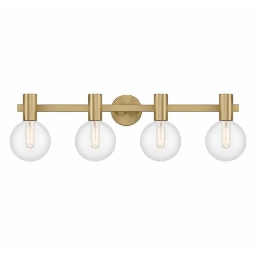 Wright 34-Inch Bath Light in Warm Brass by Savoy House