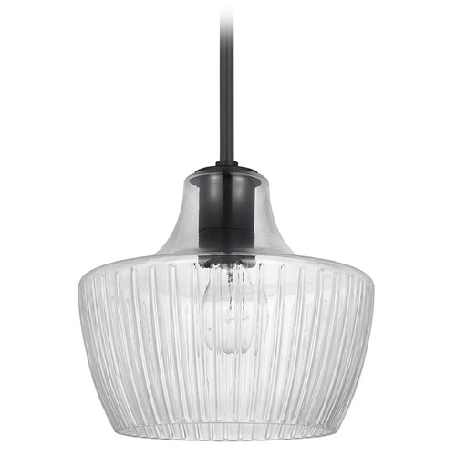 Nuvo Lighting Destin Black & Silver Accents Mini Pendant by Nuvo Lighting 60-7706