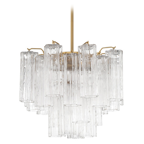 Crystorama Lighting Addis Aged Brass Chandelier