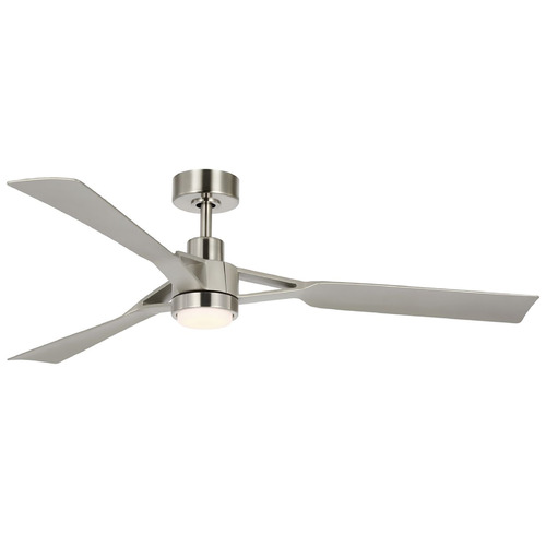 Progress Lighting Belen Brushed Nickel LED Ceiling Fan with Light