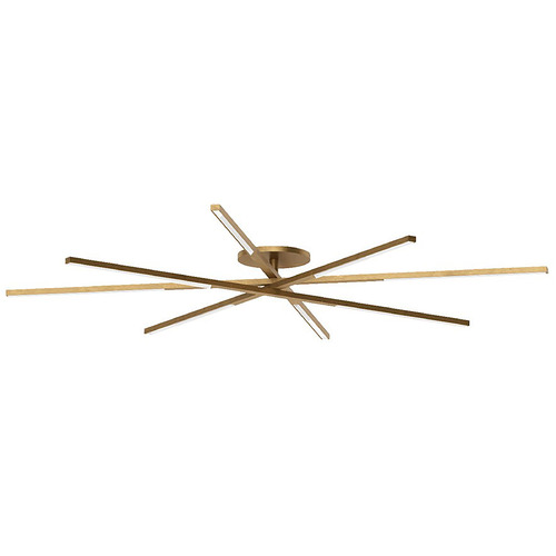 Cityscape Grande LED Flush Mount in Brass by Visual Comfort Modern