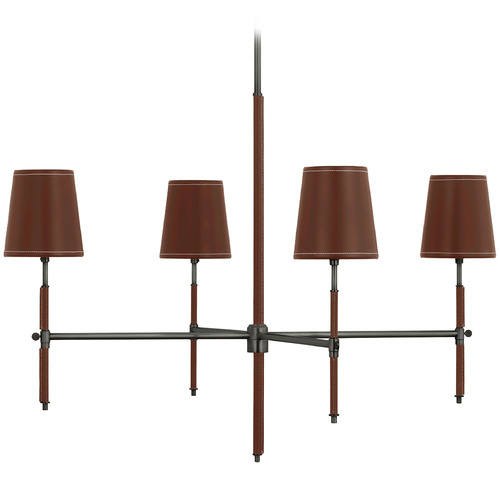 Bryant Bronze Saddle Leather Table Lamp