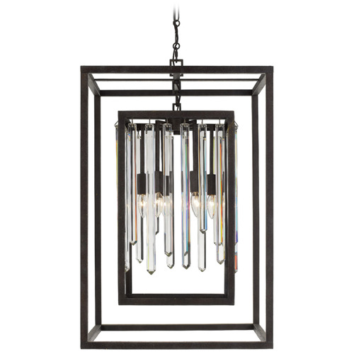 Crystorama Lighting Crystorama Lighting Hollis Forged Bronze Pendant Light 8409-FB