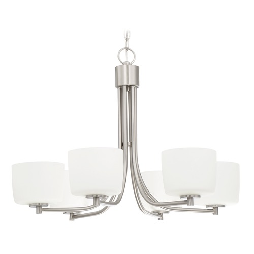 Clarendon 26-Inch Brushed Polished Nickel Chandelier by Craftmade Lighting