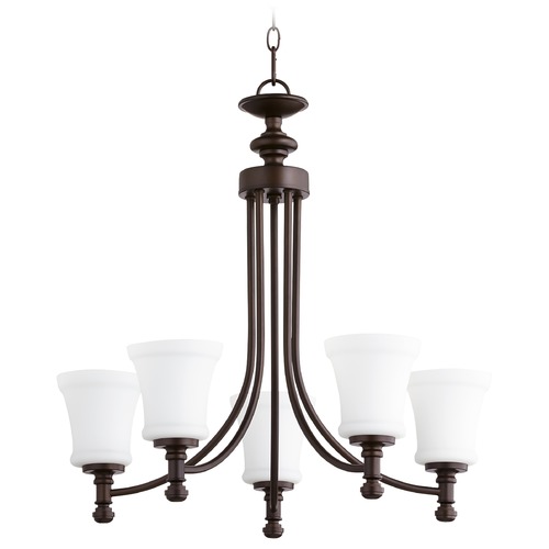 Rossington Oiled Bronze Chandelier by Quorum Lighting