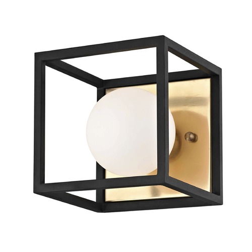 Mitzi by Hudson Valley Aira Brass & Black Wall Sconce by Mitzi by Hudson Valley H141301-AGB/BK