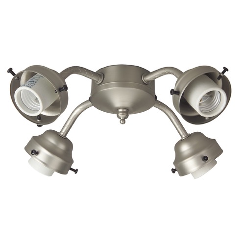 Craftmade Lighting 4-Light Satin Nickel LED Fan Light Kit 3000K by Craftmade Lighting F400-BN-LED