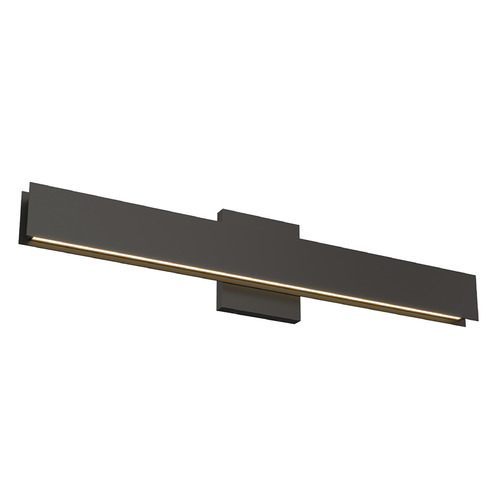 Visual Comfort Modern Collection Sean Lavin Banda 24-Inch LED Sconce in Black by Visual Comfort Modern 700BCBAU24B-LED930