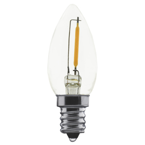 Satco Lighting 0.7W 2700K C7 LED Nightlight Bulbs 2-Pack by Satco Lighting S11308