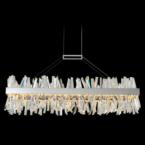 Allegri Crystal Glacier Polished Chrome LED Island Light