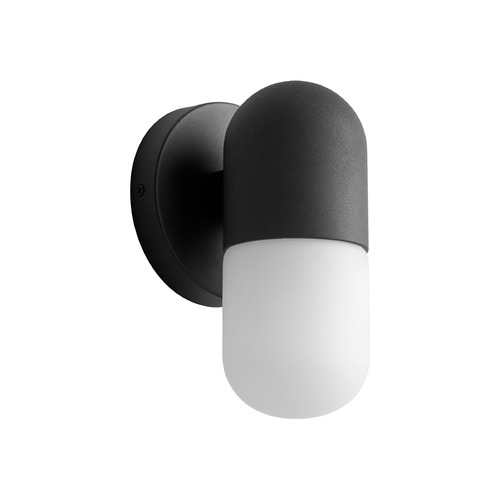 Corpus Small Wet Wall Sconce in Black by Oxygen Lighting