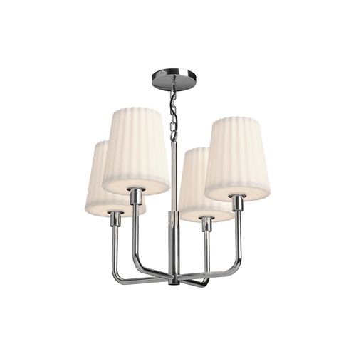 Alora Lighting Plisse Chrome Chandelier