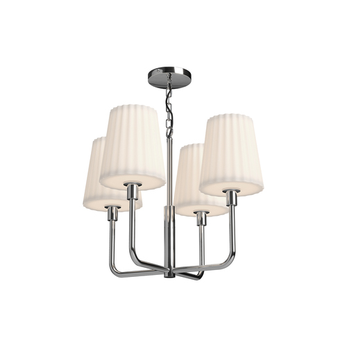 Alora Lighting Alora Lighting Plisse Chrome Chandelier CH628423CHOP