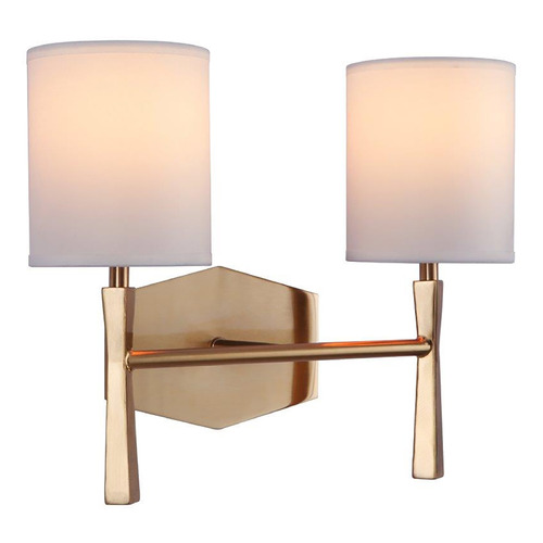 Craftmade Lighting Chatham Satin Brass Bathroom Light by Craftmade Lighting 16014SB2