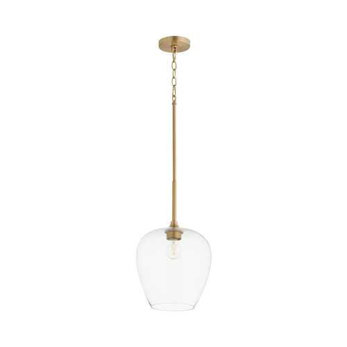 Veno 11-Inch Pendant in Aged Brass by Quorum Lighting