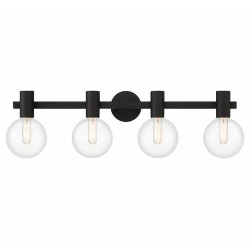 Savoy House Wright 34-Inch Bath Light in Matte Black by Savoy House 8-3076-4-BK