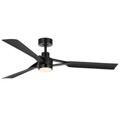 Progress Lighting Belen Matte Black LED Ceiling Fan with Light