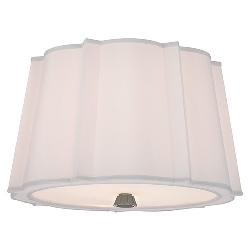 Humphrey 2-Light Flush Mount - Polished Nickel by Hudson Valley Lighting
