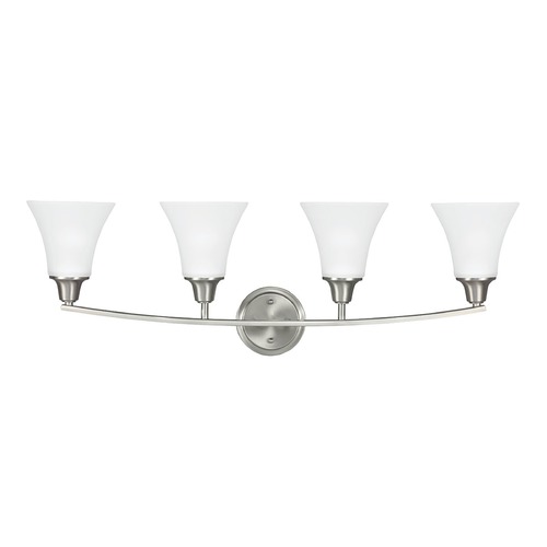 Generation Lighting Metcalf 34.50-Inch Bath Light in Brushed Nickel by Generation Lighting 4413204-962