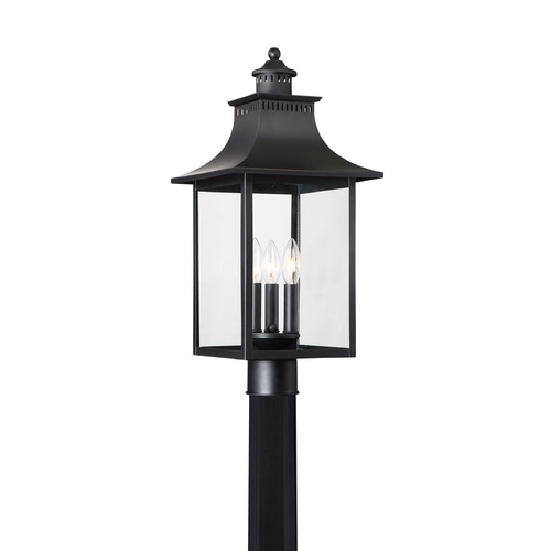 Quoizel Lighting Chancellor Mystic Black Post Light by Quoizel Lighting CCR9010K