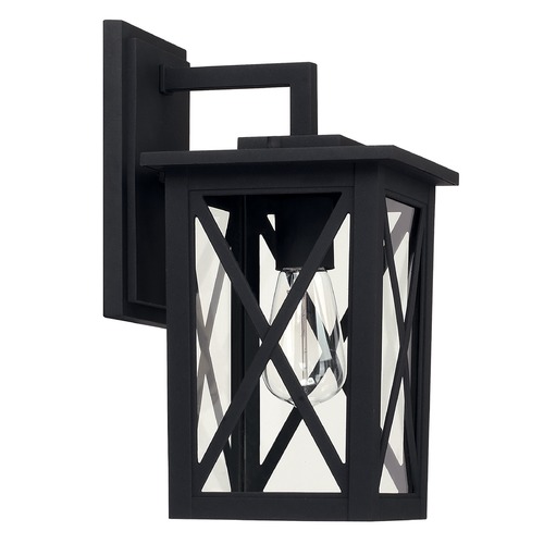 Avondale 13.50-Inch Outdoor Wall Lantern in Black by Capital Lighting