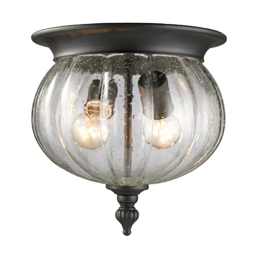 Belmont Outdoor Flush Mount in Black by Z-Lite