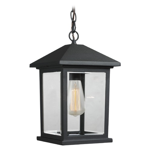 Portland Black Outdoor Hanging Light by Z-Lite