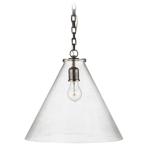 Thomas OBrien Katie Conical Pendant in Bronze by Visual Comfort Signature
