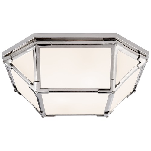 Visual Comfort Signature Collection Suzanne Kasler Morris Flush Mount in Polished Nickel by Visual Comfort Signature SK4008PNWG