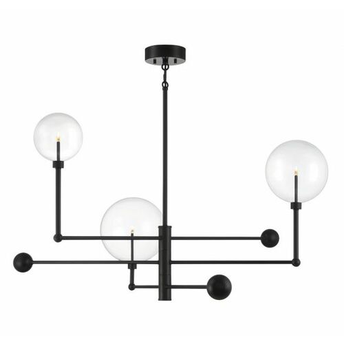 Meridian 3-Light Modern Chandelier in English Bronze by Meridian M100100ORB